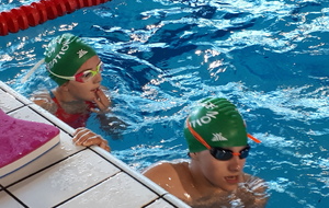 Lucie et Sofiane à l'échauffement