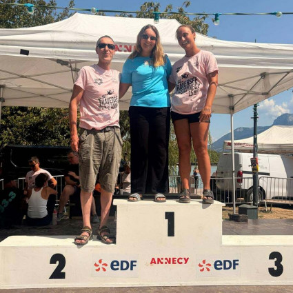 La team CNP après la traversée des 5 km